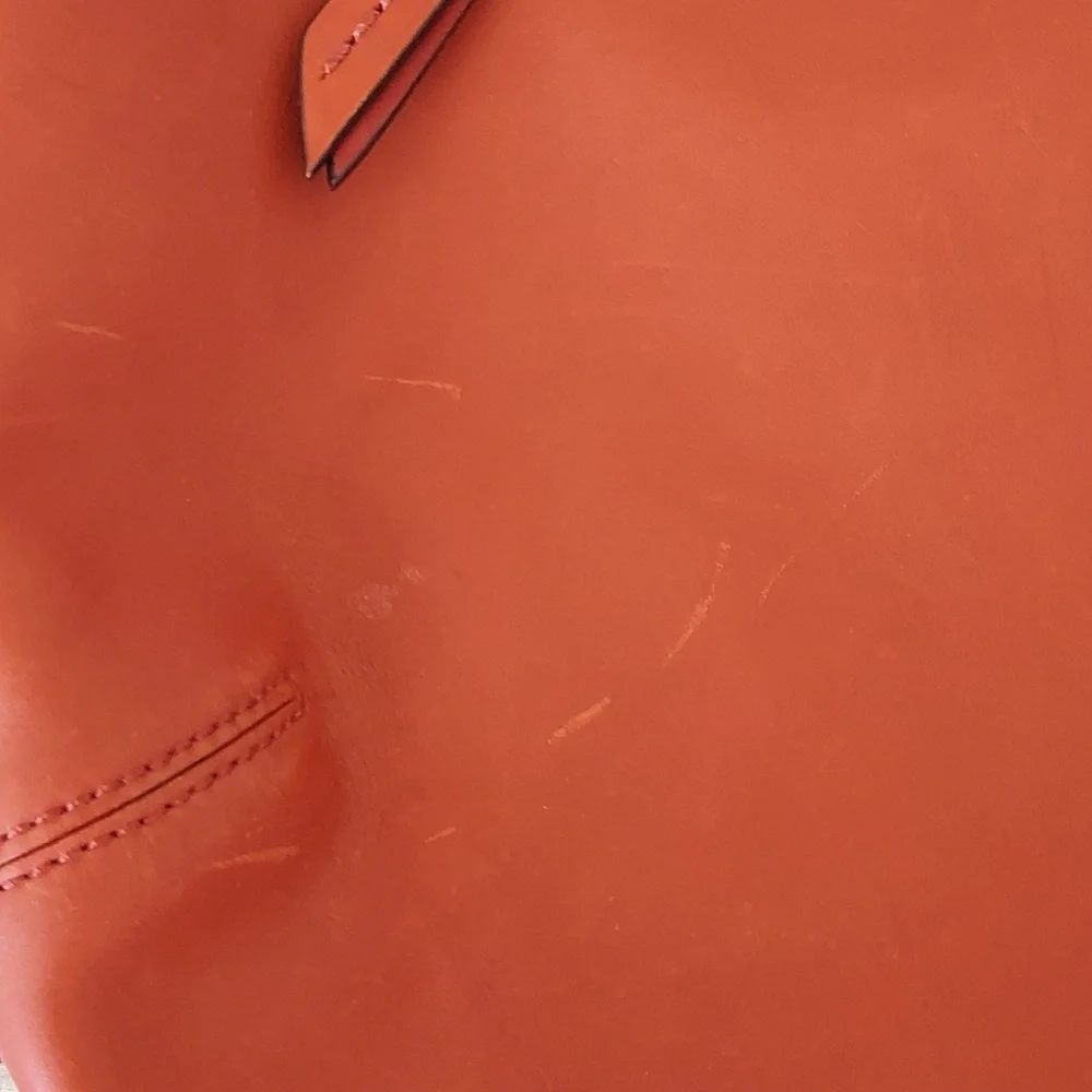 Coach burnt orange leather bag/purse - Picture 9 of 9